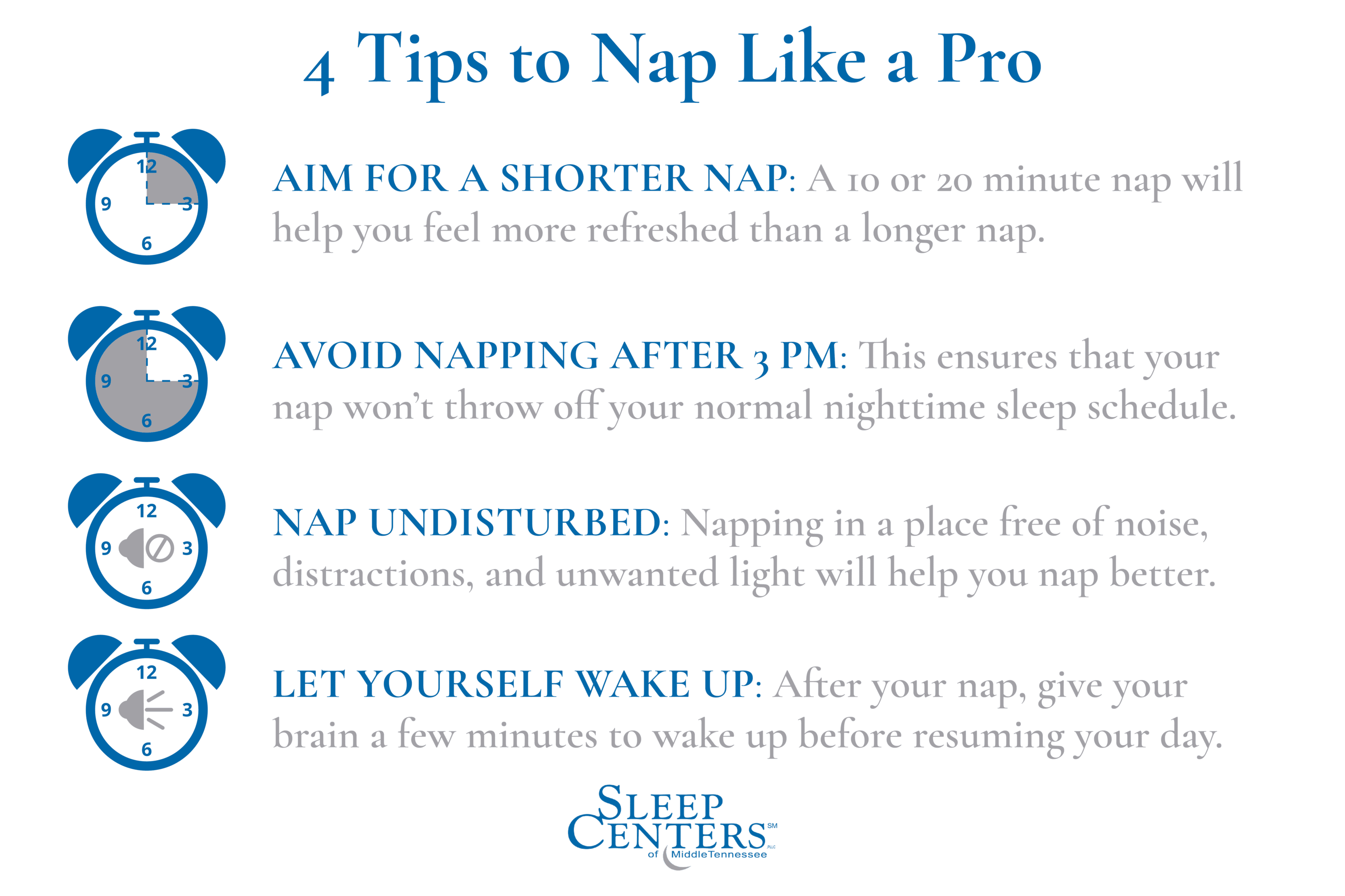 How Long Should A Nap Be How To Perfect A Restful Nap Sleep Centers Of Middle Tennessee