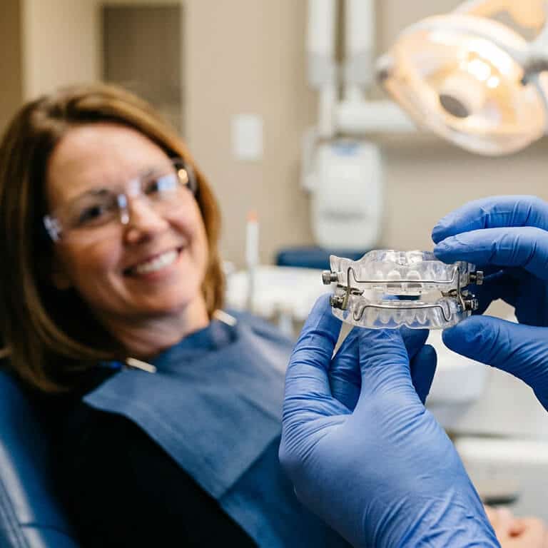 couple talking in bed shot from above